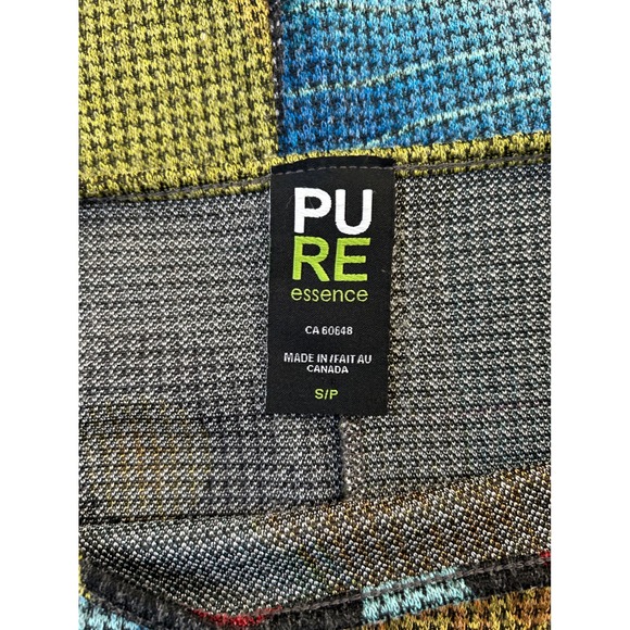 Pure Essence multicolor abstract art print knit long sleeve sweater - Picture 4 of 6